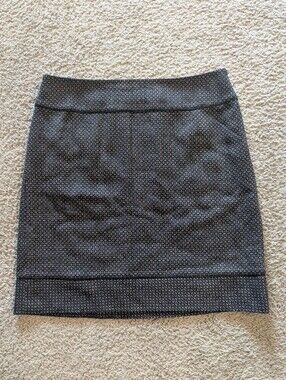 Ann Taylor Black, White, And Red Mini Skirt NWT Size 8